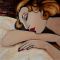 Hommage a`Tamara de Lempicka (16.05.1898 - 16.03.1980) | Acryl/Effektspachtel auf Leinwand 50 x 120 cm